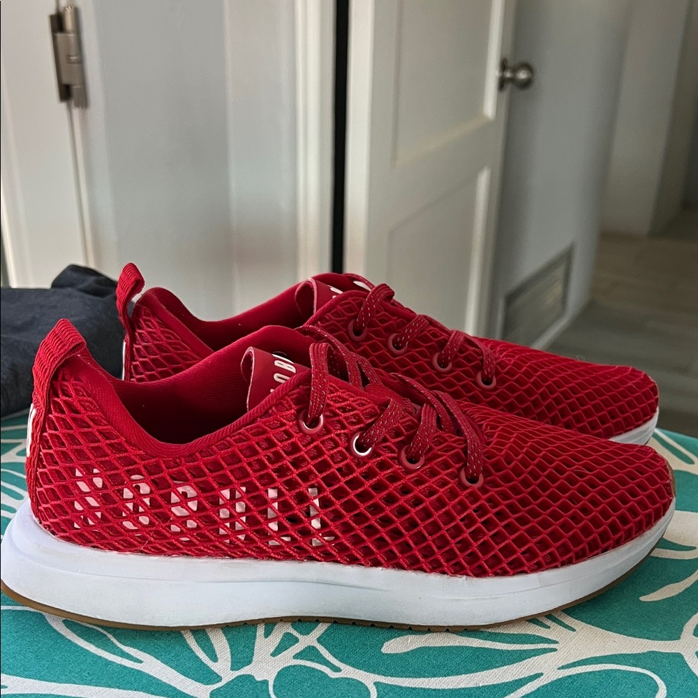NOBULL Red Mesh Athletic Shoes